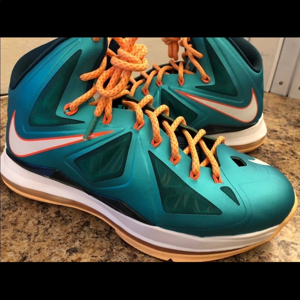 Nike - LeBron X Miami Dolphins - Size 11.5